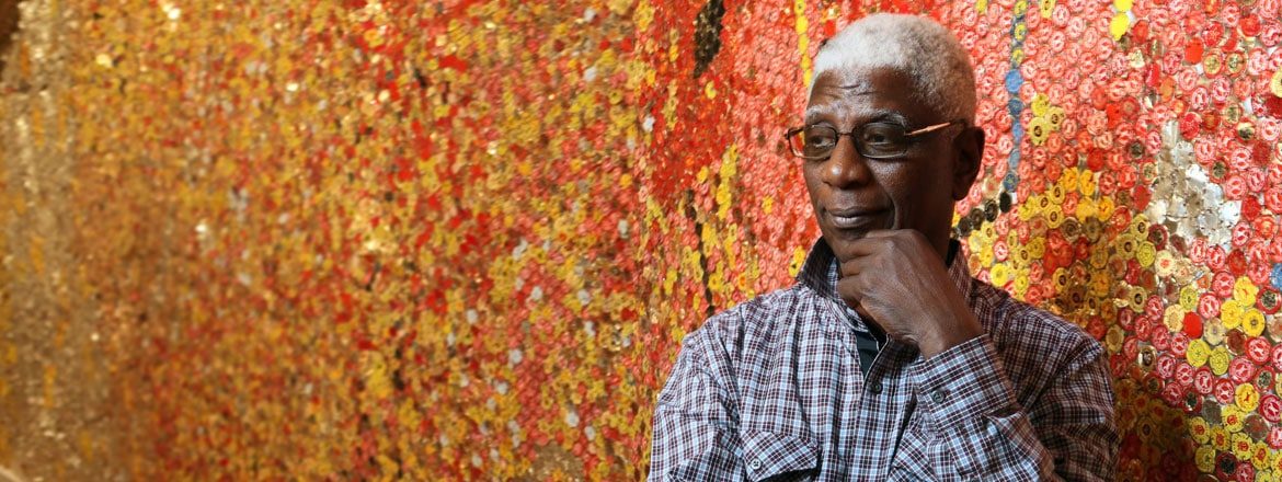 Ghanaian Artist, El Anatsui. 
