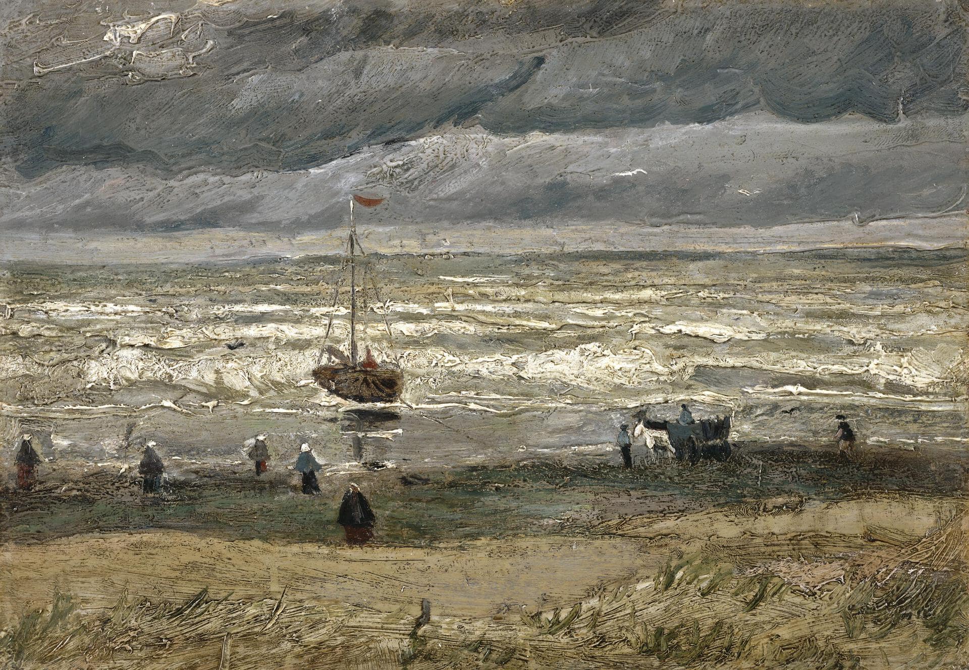 View of the Sea at Scheveningen - Van Gogh 1882