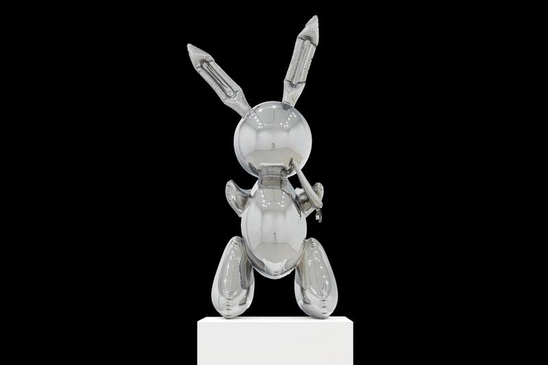 Jeff Koons, Rabbit, 1986
A stainless steel faceless rabbit stands at just over 3 feet. The sculpture sold for over 91 million dollars.