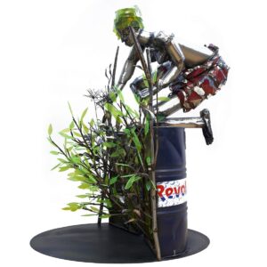 Green Leaf Barrel. 2014 by Sokari Douglas Camp