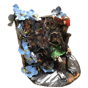 Blue thinking. 2016 by Sokari Douglas Camp