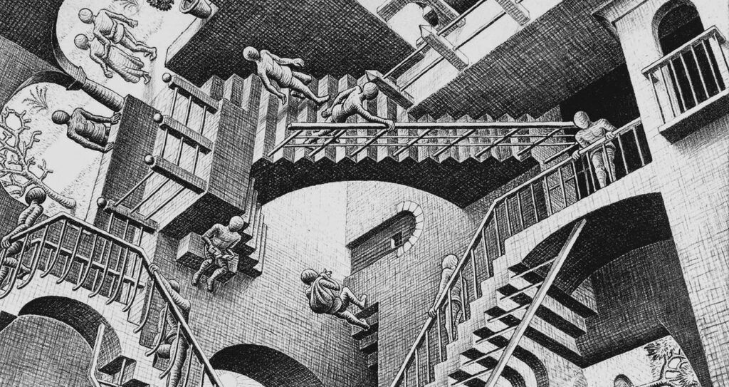 Maurits Escher’s exhibition at Salone degli Incanti