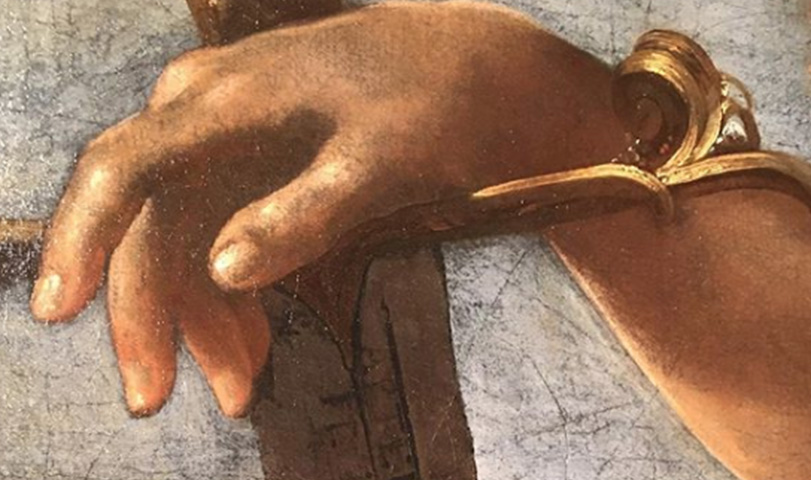 David and Goliath by Artemisia Gentileschi. The proof of the attribution of the work emerged following recent restorations and cleaning interventions signed by Simon Gillespie.