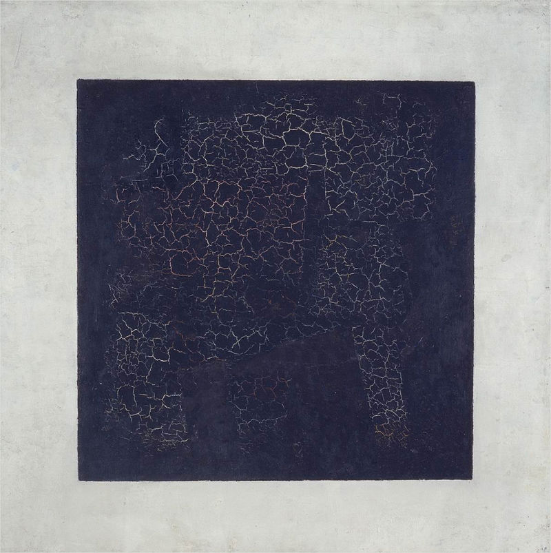 Finally, among the secrets of the works of art that have entered history, Malevich's black painting has a singular role. The 'black square' in fact would be neither black nor square!