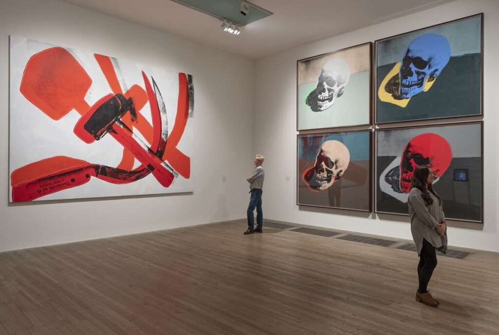 A symbol of the revival: the Tate Gallery reopens. visitors will accede to Andy Warhol's exhibition 