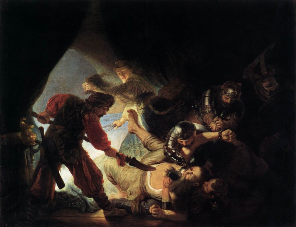 Rembrandt, The Blinding of Samson