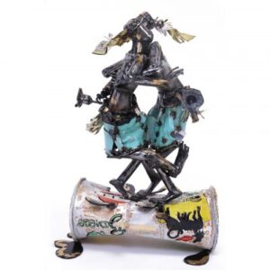Wresling Gulf and Eni. 2018 by Sokari Douglas Camp