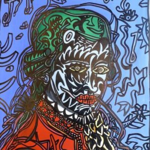 Monsieur Mozart Tatoué à la Mode d’Aujourd’hui (Aujourd’huyeu). 2013 by Robert Combas