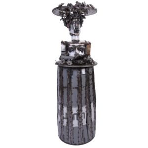 Quantum one Barrel girl. 2018 by Sokari Douglas Camp