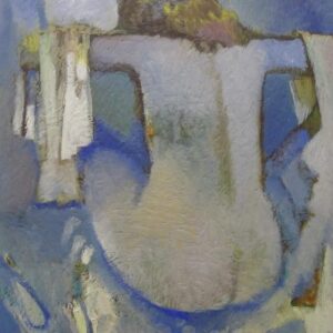 Seated nude from the back (in blue) by Mikhail Turovsky