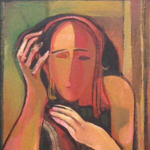 Woman leaning on her arm by Mikhail Turovsky
